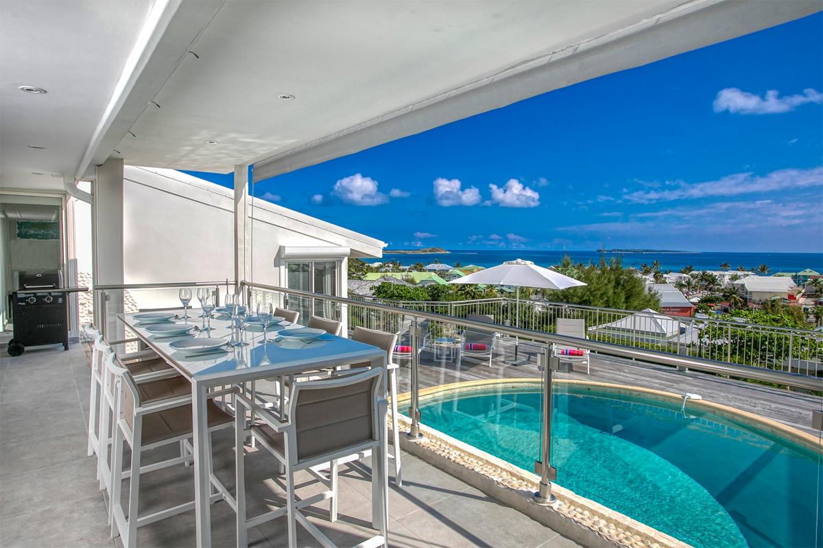 Luxurious Villa St Martin - Outdoor dining